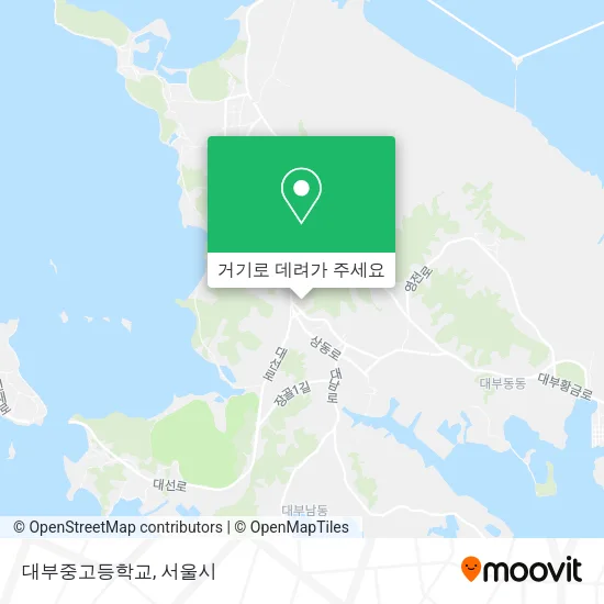 대부중고등학교 지도