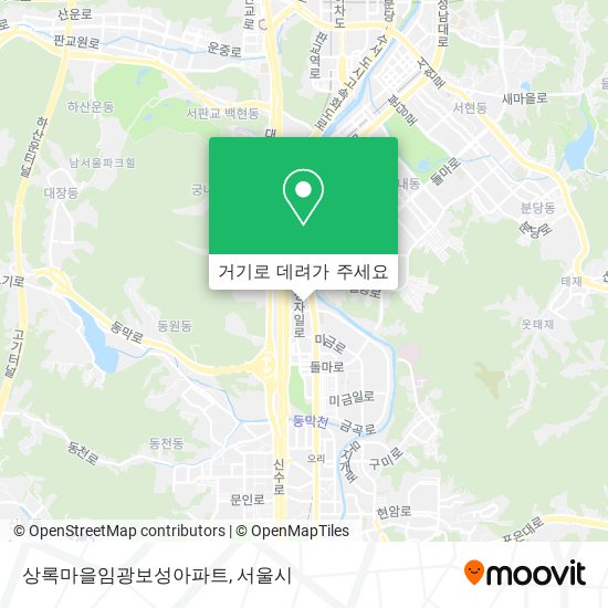 상록마을임광보성아파트 지도