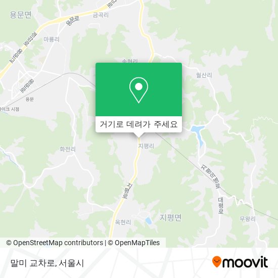 말미 교차로 지도