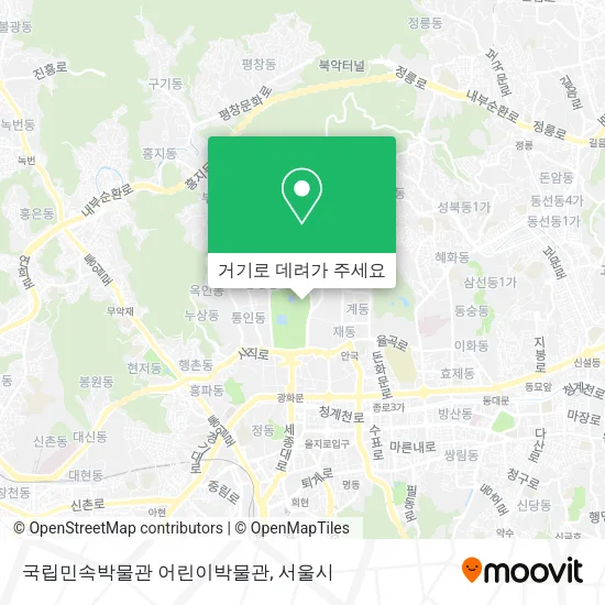 국립민속박물관 어린이박물관 지도