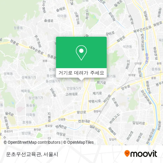 운초우선교육관 지도