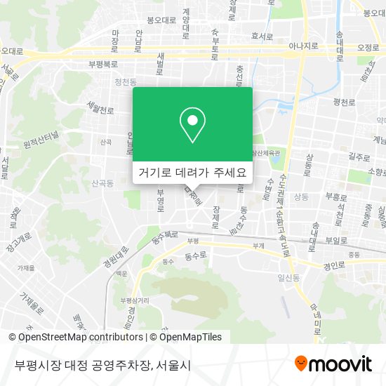 부평시장 대정 공영주차장 지도