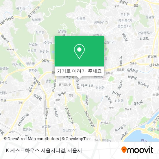 K 게스트하우스 서울시티점 지도