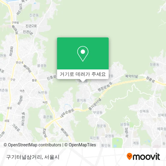 구기터널삼거리 지도