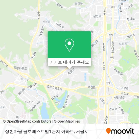 상현마을 금호베스트빌1단지 아파트 지도