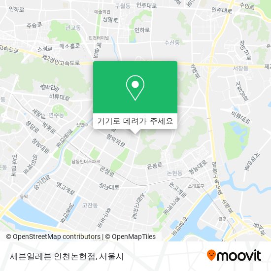 세븐일레븐 인천논현점 지도