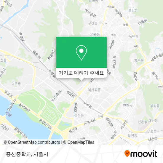 증산중학교 지도