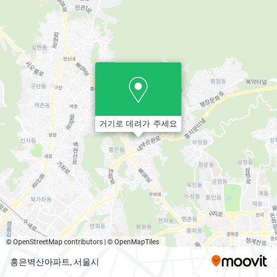 홍은벽산아파트 지도
