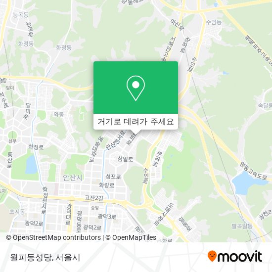 월피동성당 지도