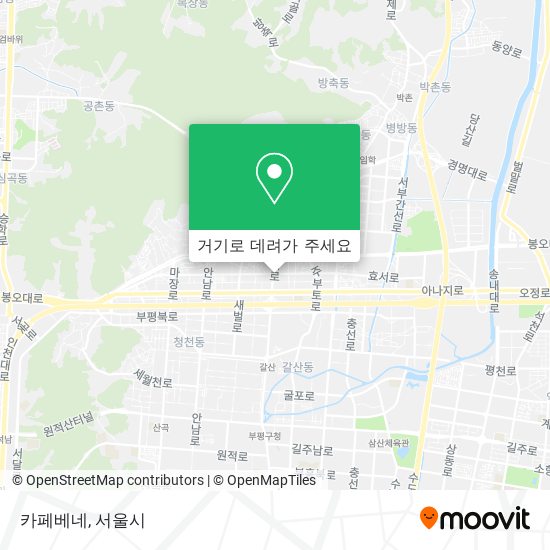 카페베네 지도