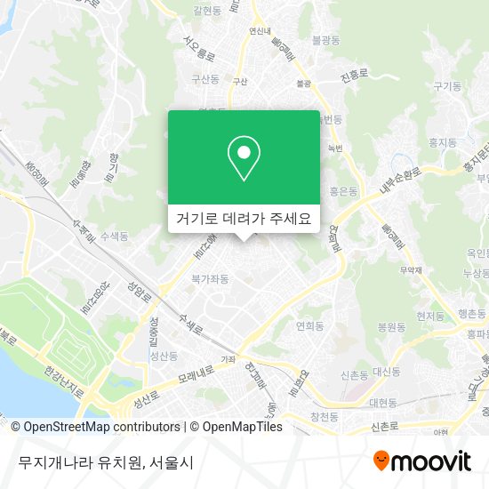 무지개나라 유치원 지도