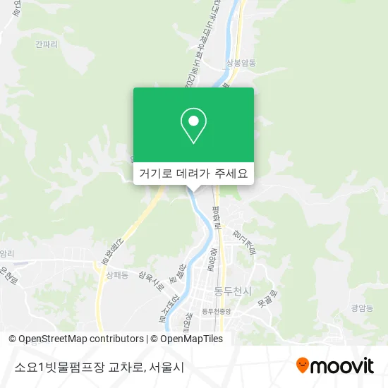 소요1빗물펌프장 교차로 지도