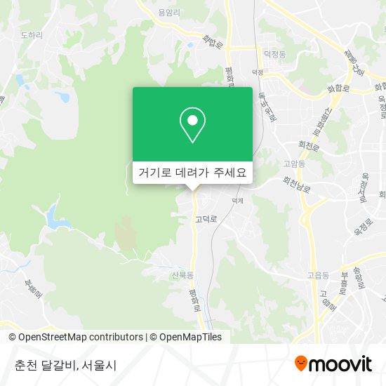 춘천 달갈비 지도
