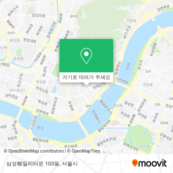 삼성훼밀리타운 103동 지도