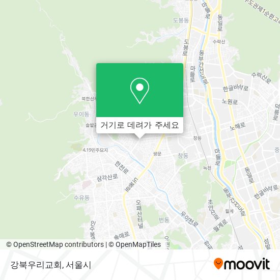 강북우리교회 지도