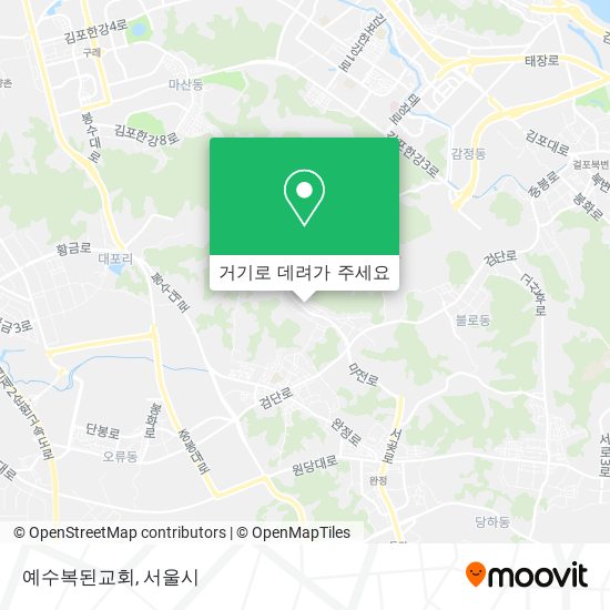 예수복된교회 지도