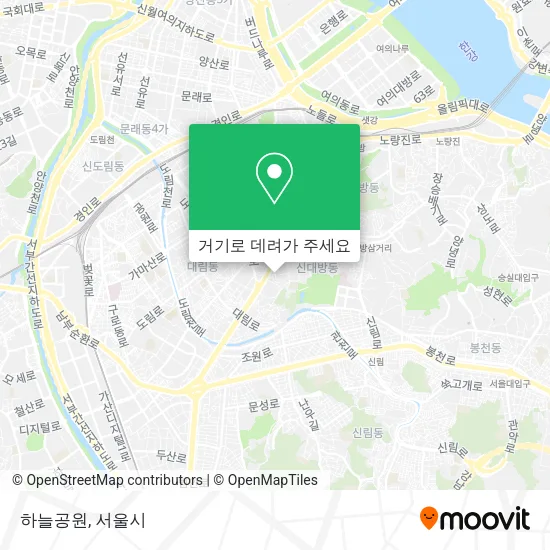 하늘공원 지도