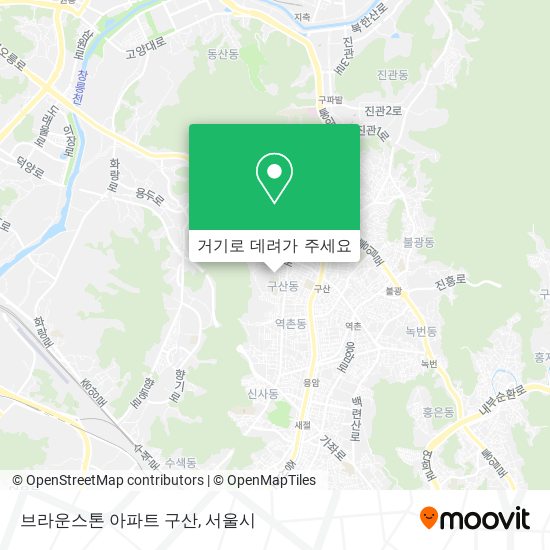 브라운스톤 아파트 구산 지도