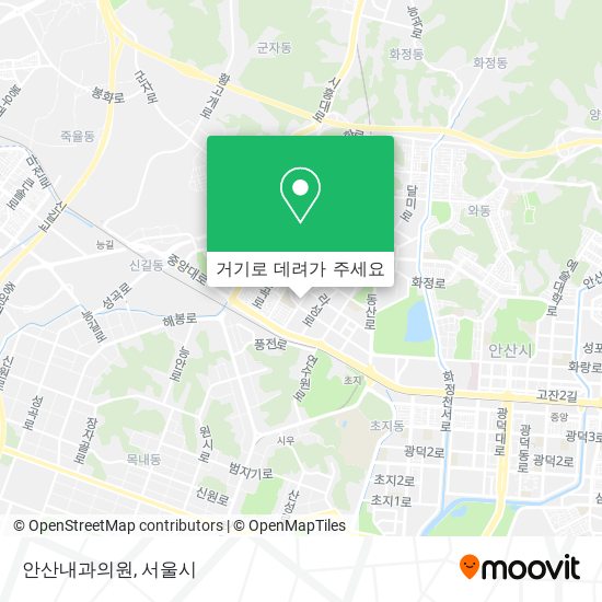 안산내과의원 지도