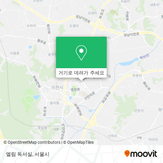 엘림 독서실 지도