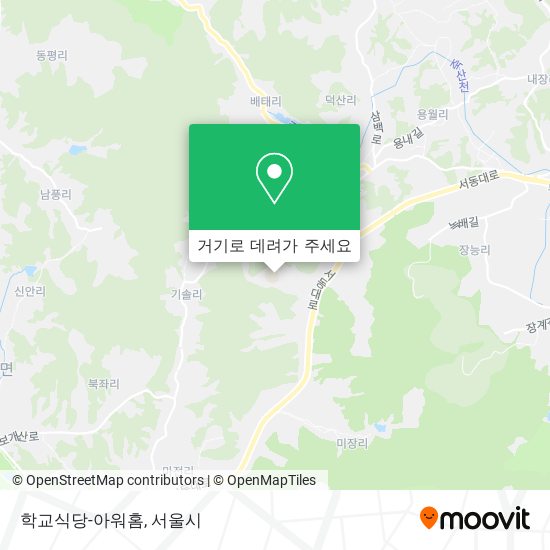 학교식당-아워홈 지도