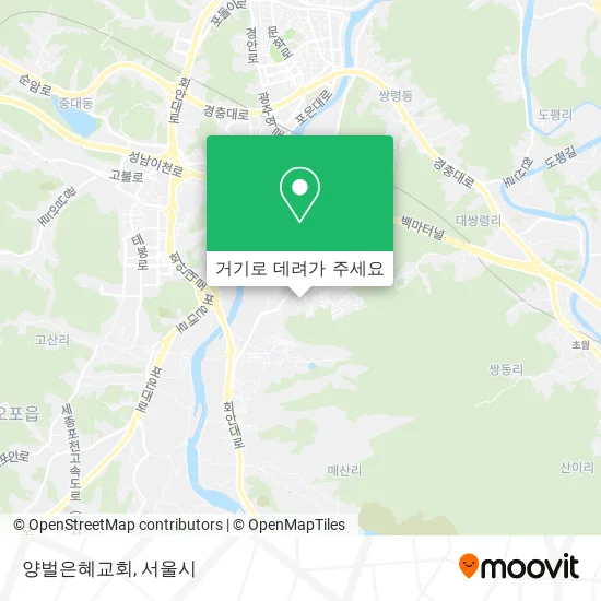 양벌은혜교회 지도