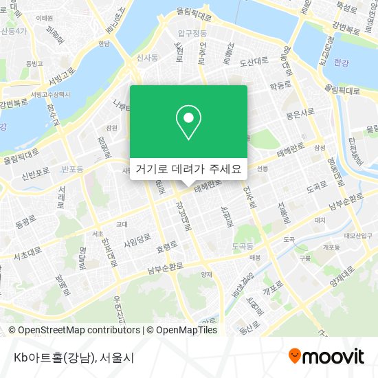 Kb아트홀(강남) 지도