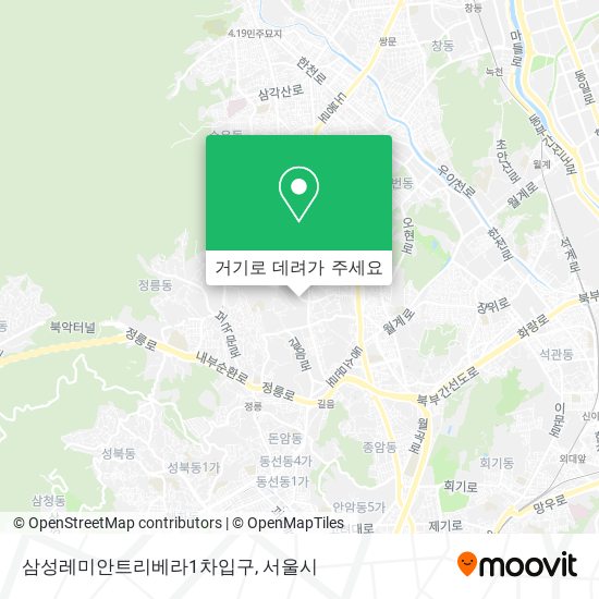 삼성레미안트리베라1차입구 지도