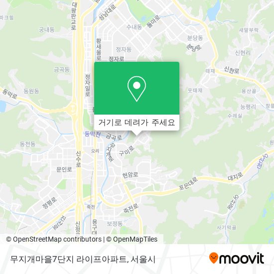 무지개마을7단지 라이프아파트 지도