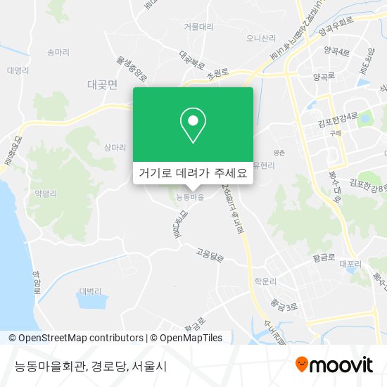 능동마을회관, 경로당 지도