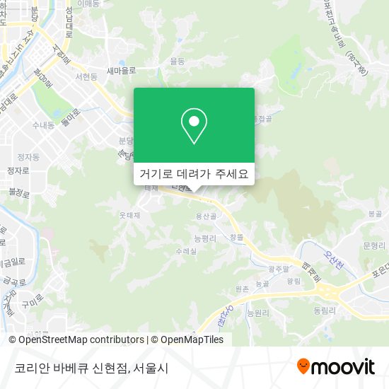 코리안 바베큐 신현점 지도