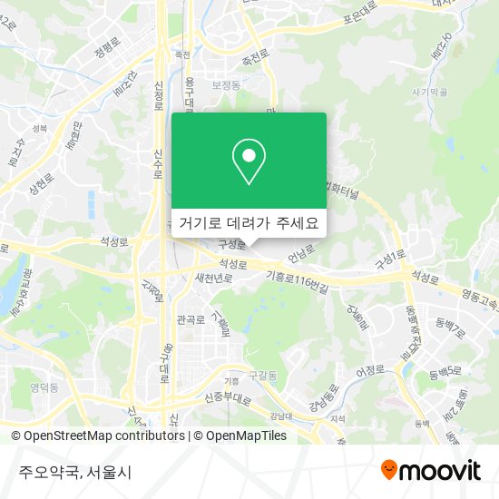 주오약국 지도