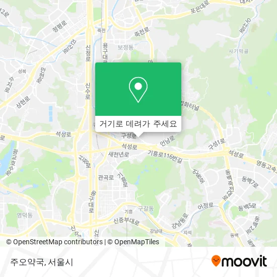 주오약국 지도