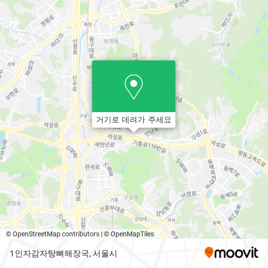 1인자감자탕뼈해장국 지도