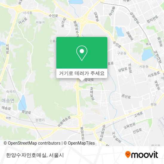 한양수자인호매실 지도