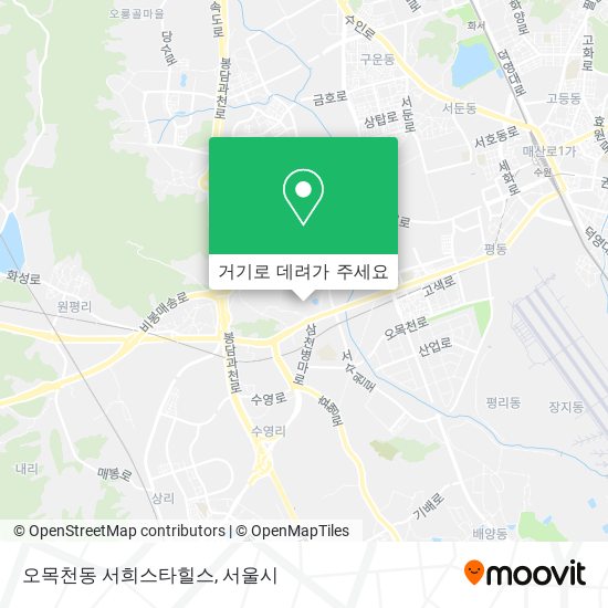 오목천동 서희스타힐스 지도