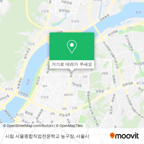 시립 서울종합직업전문학교 농구장 지도