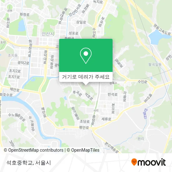 석호중학교 지도