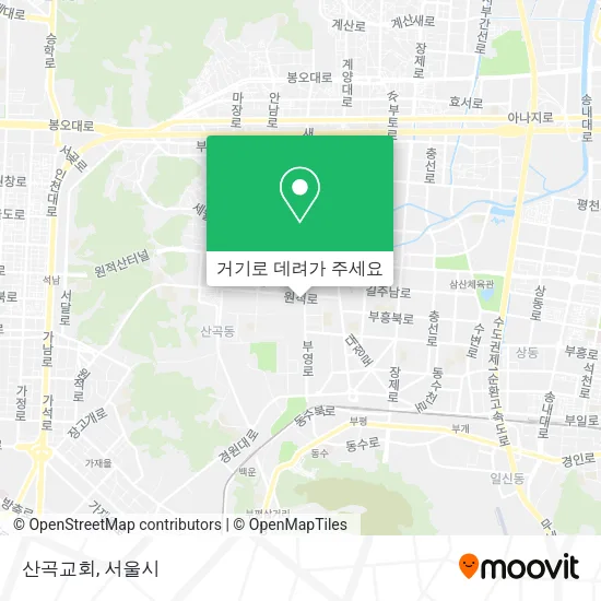 산곡교회 지도