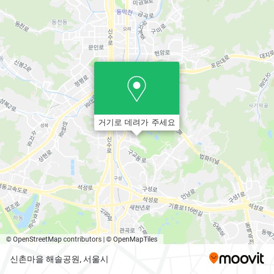 신촌마을 해솔공원 지도