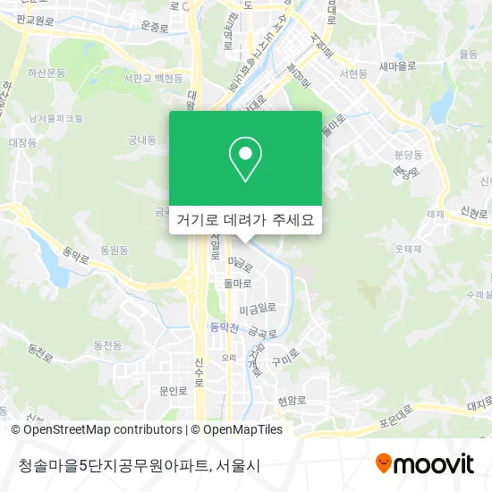 청솔마을5단지공무원아파트 지도