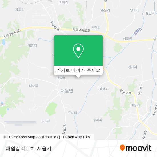 대월감리교회 지도