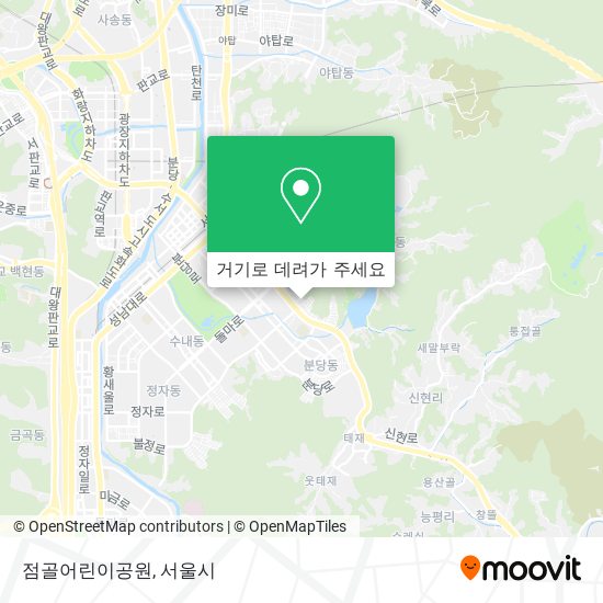 점골어린이공원 지도