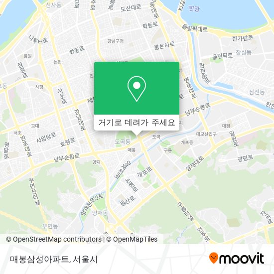 매봉삼성아파트 지도