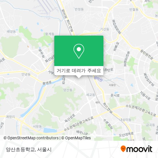 양산초등학교 지도