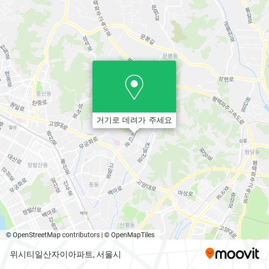 위시티일산자이아파트 지도