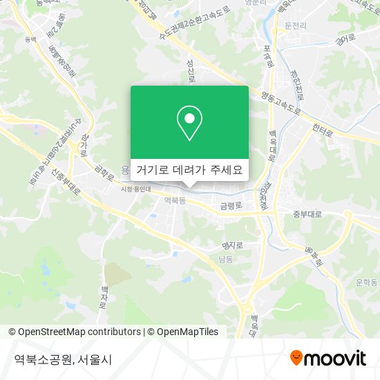역북소공원 지도