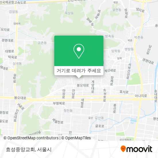 효성중앙교회 지도