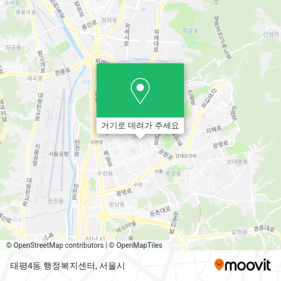 태평4동 행정복지센터 지도