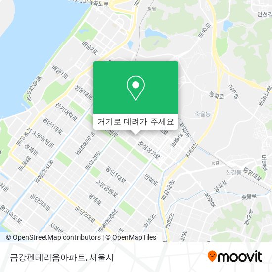 금강펜테리움아파트 지도